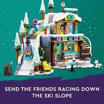 LEGO Friends Holiday Ski Slope Café Set for Ages 9+