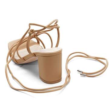 Coutgo Women's Chunky Heel Sandals for Parties and Events