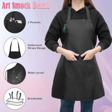 VOCHIC 2PCS Paint and Sip Kit with Easels Aprons, Pre Drawn Canvas Painting for Adults, Afro Queen King Couple Painting Kit Date Night Game, Acrylic Colors Brushes Pallets, Valentine's Day(8x10)