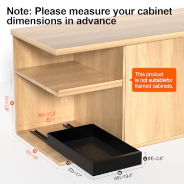 HIKITMATE Pull Out Cabinet Organizer for Easy Kitchen Storage