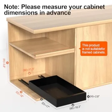 HIKITMATE Pull Out Cabinet Organizer for Easy Kitchen Storage