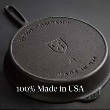 Field Company Cast Iron Skillet – Lightweight & Non-Stick