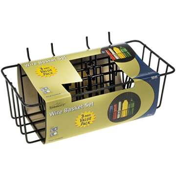 Dorman Hardware 4-9845 Assorted Pegboard Wire Basket Set, Pack of 3