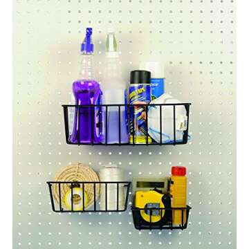 Dorman Hardware 4-9845 Assorted Pegboard Wire Basket Set, Pack of 3