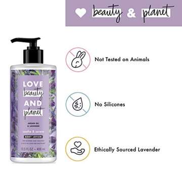 Love Beauty And Planet Body Lotion Argan Oil and Lavender, 13.5 Ounce (Pack of 3)