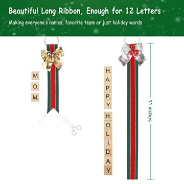 Personalized Scrabble Ornament Craft Kit for Christmas