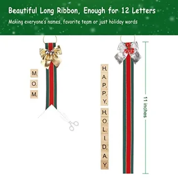 Personalized Scrabble Ornament Craft Kit for Christmas