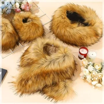 Ramede 3 Piece Stylish Faux Fur Winter Accessories Set