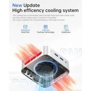 ACEMAGICIAN Mini PC Advanced CPU N150 16GB RAM 4K Dual Display