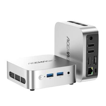 ACEMAGICIAN Mini PC Advanced CPU N150 16GB RAM 4K Dual Display