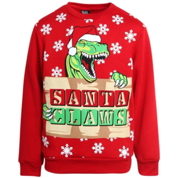 Quad Seven Boys' Ugly Christmas Sweater - Fleece Novelty