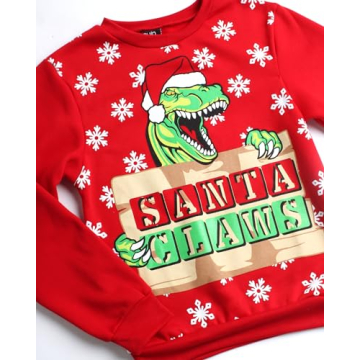 Quad Seven Boys' Ugly Christmas Sweater - Fleece Novelty