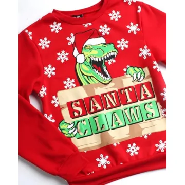 Quad Seven Boys' Ugly Christmas Sweater - Fleece Novelty