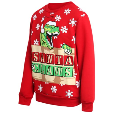 Quad Seven Boys' Ugly Christmas Sweater - Fleece Novelty