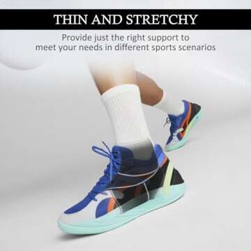 KTSAY Ankle Brace Adjustable Compression for Pain Relief