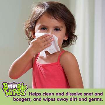 Boogie Saline Nose Wipes for Gentle Baby Relief