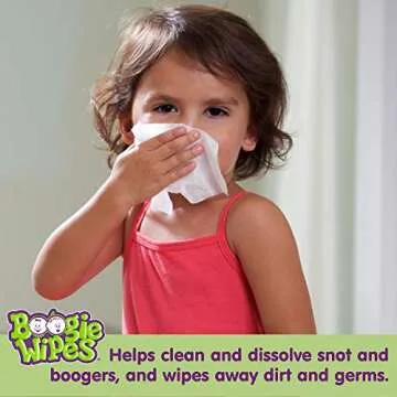 Boogie Saline Nose Wipes for Gentle Baby Relief