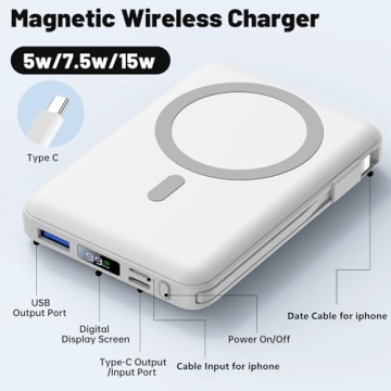 Yiisonger Magnetic Wireless Power Bank for iPhone 16