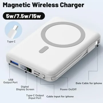 Yiisonger Magnetic Wireless Power Bank for iPhone 16