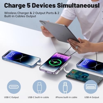 Yiisonger Magnetic Wireless Power Bank for iPhone 16