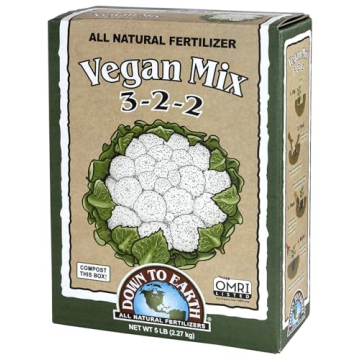 Down to Earth Vegan Fertilizer Mix - Organic 3-2-2 - 5 lb