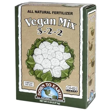 Down to Earth Vegan Fertilizer Mix - Organic 3-2-2 - 5 lb