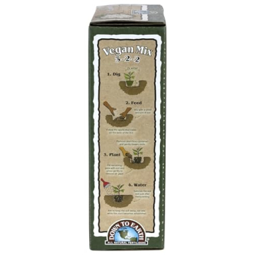 Down to Earth Vegan Fertilizer Mix - Organic 3-2-2 - 5 lb