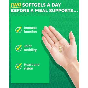 Zenwise Health Vegan Omega 3 Supplement for Women and Men from Marine Algae Oil with DHA & EPA - Pla...