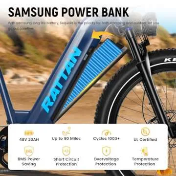 Rattan Sequoia Ebike for Adults Up to 80+ Miles Range