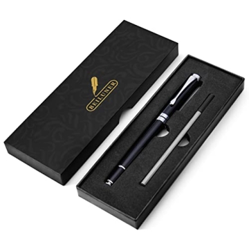 BEILUNER Black Chrome Ballpoint Pen Gift Set