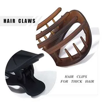 Brinie French Hair Clips - Stylish & Comfortable Hair Accessories