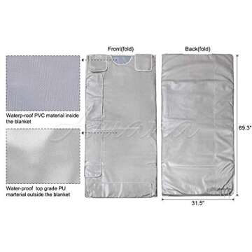 Ariana Spa Supplies 3 Zone Digital Far-Infrared Heat Sauna Blanket