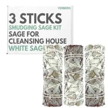Yerbero 3 Roll White Sage Smudging Bundle - Hand-Tied for Cleansing
