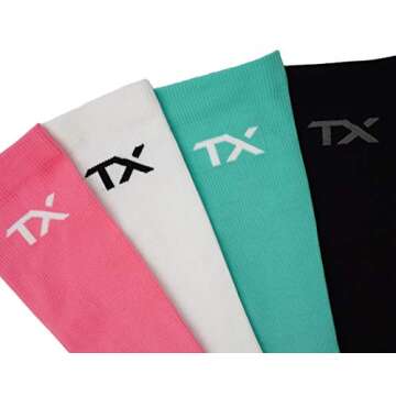 TX Compression Socks 20-30 mmHg Graduated Support – Moisture Wicking Material