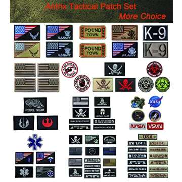 American Flag South Korea Flag Patch, Antrix 2 Pack American Flag Korea Flag Patch Military Tactical Flag Patches