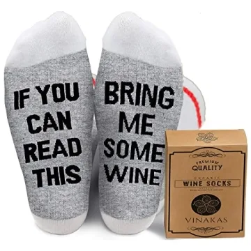 Wine Socks for Women Funny - Funny Saying Socks - If you can read this bring me wine socks. Wine rel...