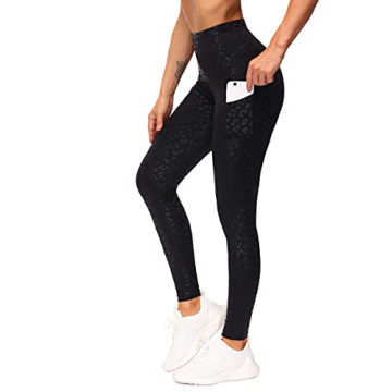 THE GYM PEOPLE Thick High Waist Yoga Pants with Pockets, Tummy Control Workout Running Yoga Leggings...