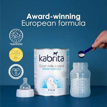 Kabrita Goat Milk-Based Infant Formula – 28oz – Pack of 2 – Natural, Gentle Baby Formula – European, Non-GMO – Ages 0-12 Months