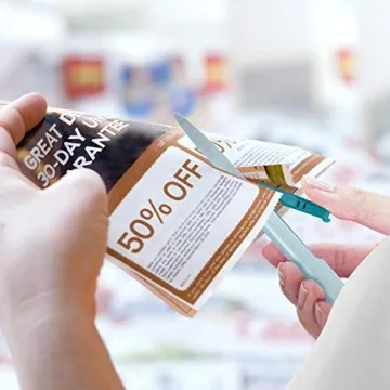 Compact TSA Compliant Pen Style Scissors in Turquoise