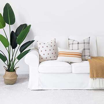 Hofdeco Boho Throw Pillow Cover for Couch and Sofa