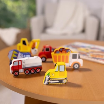 Melissa & Doug Construction Vehicles Chunky Puzzle