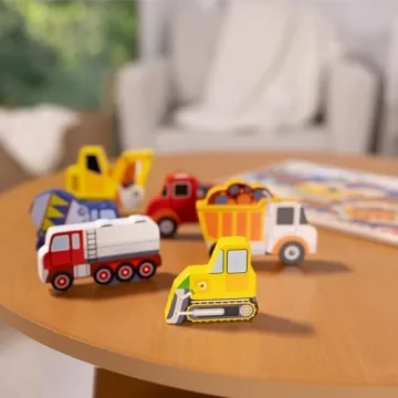 Melissa & Doug Construction Vehicles Chunky Puzzle