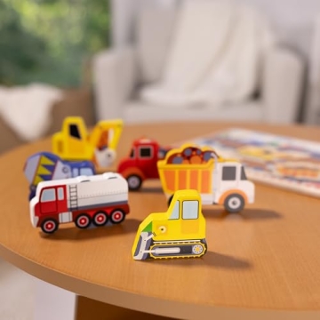 Melissa & Doug Construction Vehicles Chunky Puzzle
