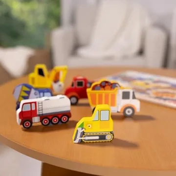 Melissa & Doug Construction Vehicles Chunky Puzzle