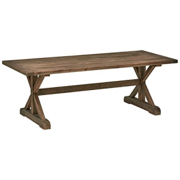 Stone & Beam Rustic Wood Dining Table - Family Friendly Size