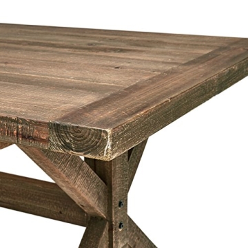 Stone & Beam Rustic Wood Dining Table - Family Friendly Size