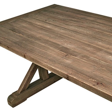 Stone & Beam Rustic Wood Dining Table - Family Friendly Size