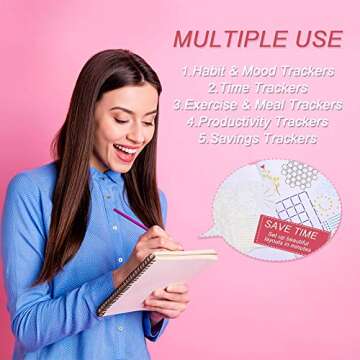 Zonon 24-Piece Journal Stencils for Creative Planning & Crafts