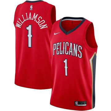Zion Williamson Youth Jersey - Red Pelicans Swingman
