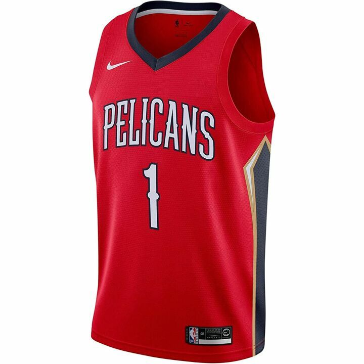 Zion Williamson Youth Jersey - Red Pelicans Swingman
